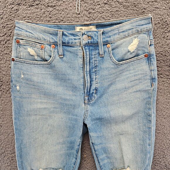Madewell Jeans Women Size 27 Blue Denim Distressed The‎ Perfect Vintage Jean - Picture 2 of 10
